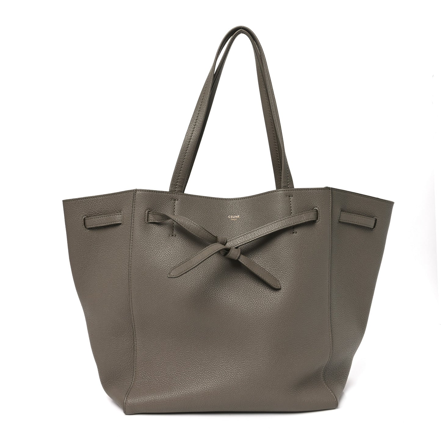 Soft Grained Calfskin Small Belt Cabas Phantom Taupe