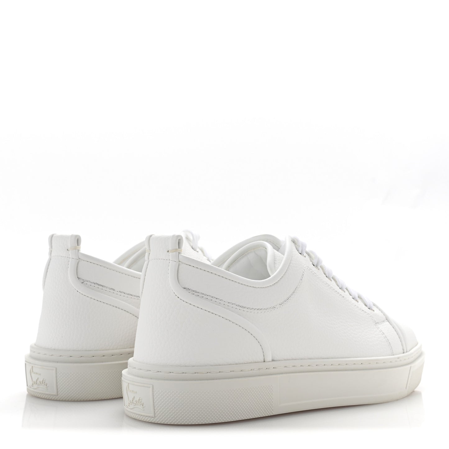 Calfskin Mens Adolon Junior Heart Low Top Sneaker 43 White