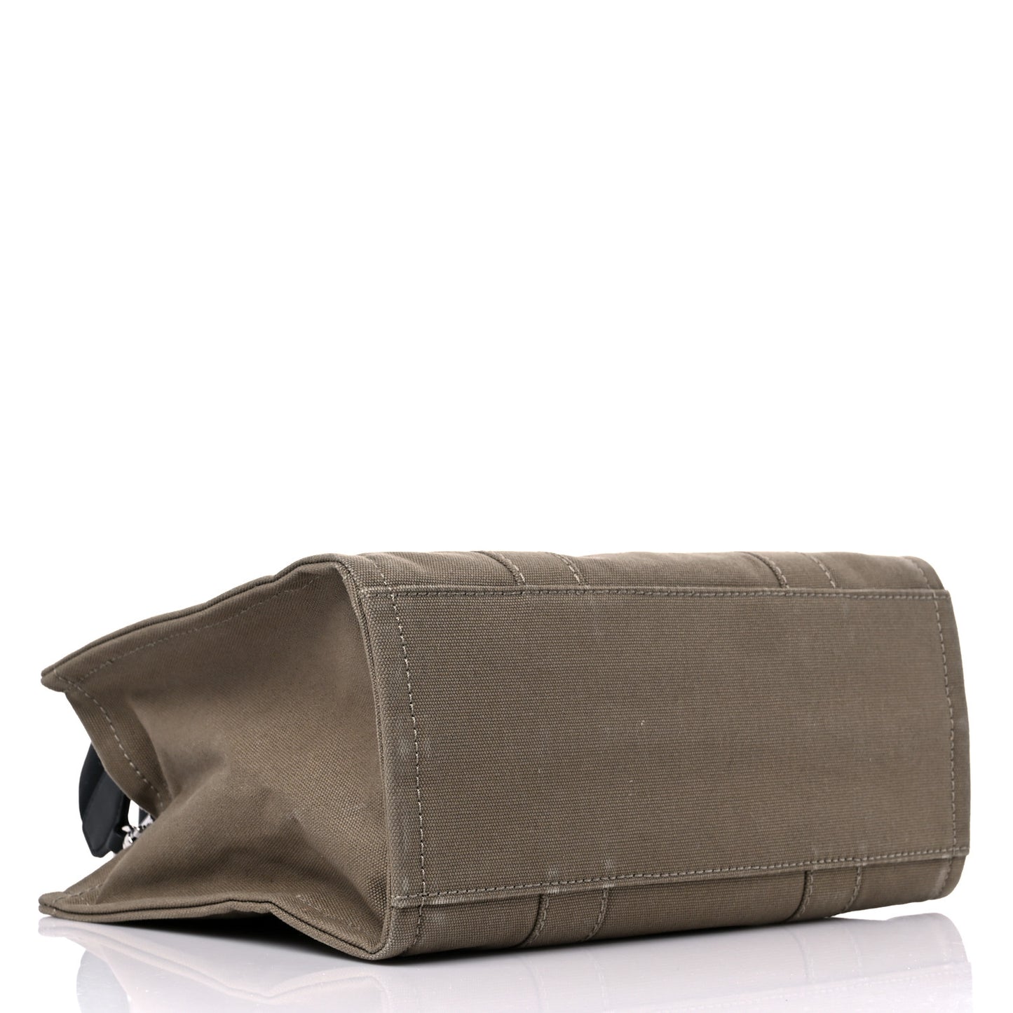 Cotton Canvas Medium The Traveler Tote Bag Slate Green