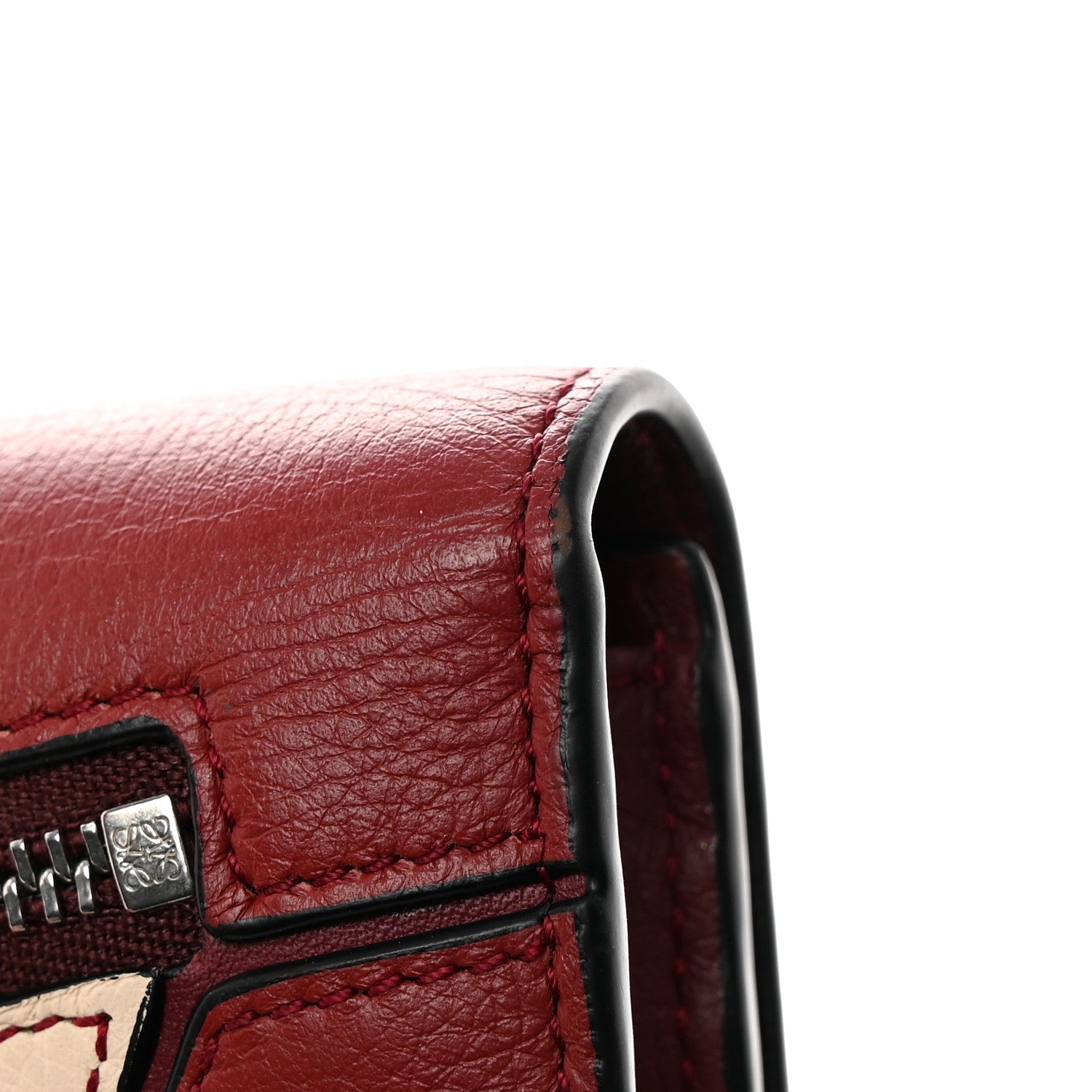 Loewe Calfskin Puzzle Continental Wallet Wine Garnet 11 of 13