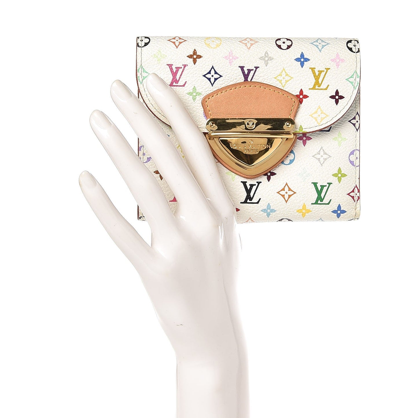 Monogram Multicolor Koala Wallet White