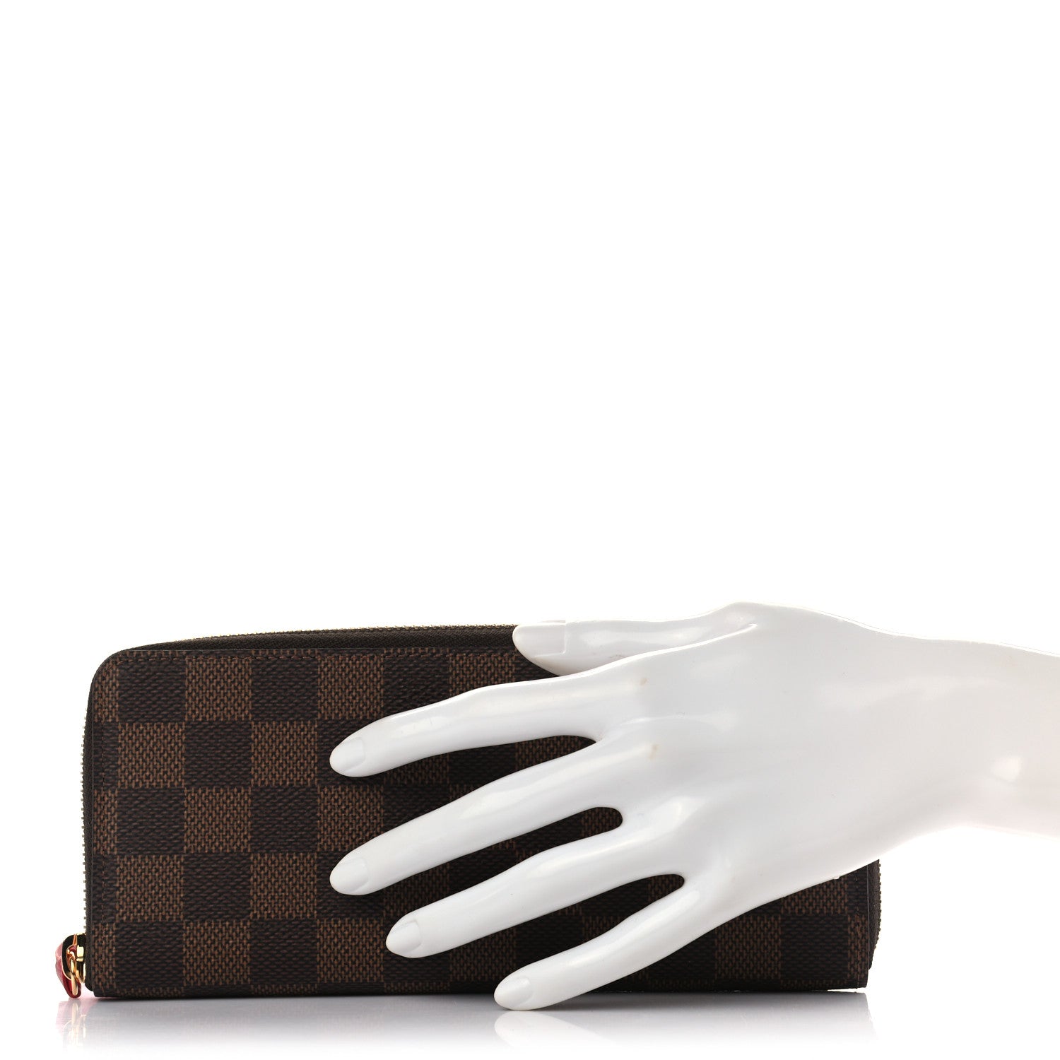 Louis Vuitton Damier Ebene Clemence Wallet Cherry 2 of 6