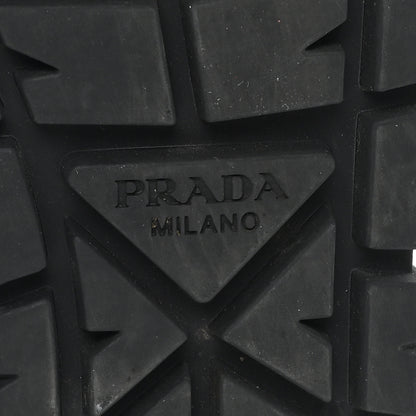 Prada Paillettes Triangle Logo Double Wheel 50mm Sneakers 37 Black 7 of 10