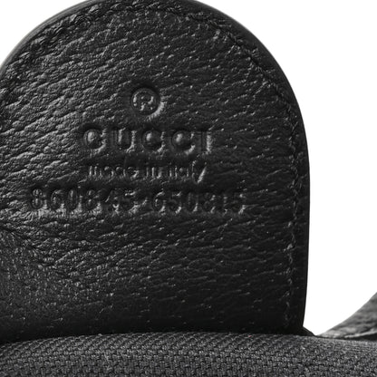 Gucci Denim GG Monogram Web Small Giglio Tote Black Ivory 7 of 10