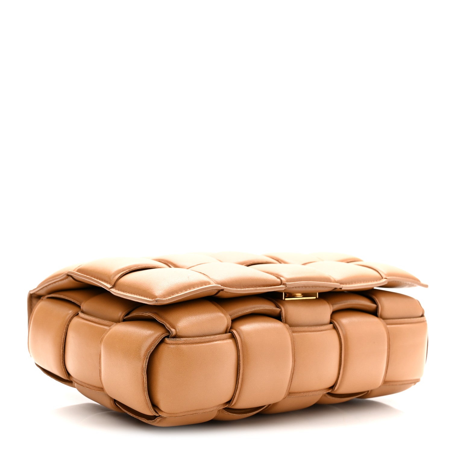 Bottega Veneta Nappa Maxi Intrecciato Padded Cassette Crossbody Bag Caramel 4 of 10