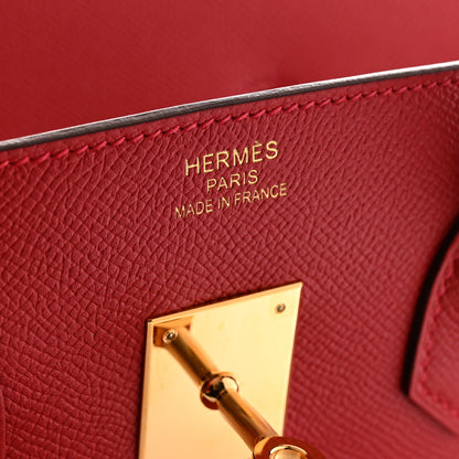 Hermes Epsom Birkin 35 Rouge Casaque 6 of 10