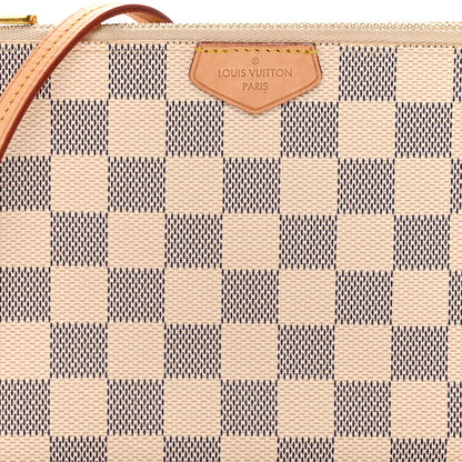 Louis Vuitton Damier Azur Double Zip Pochette 7 of 17