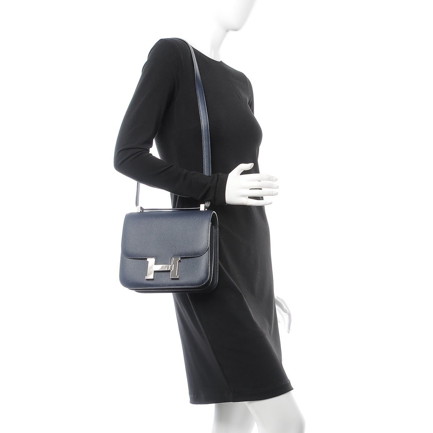 Hermes Epsom Constance 24 Bleu Indigo 2 of 22