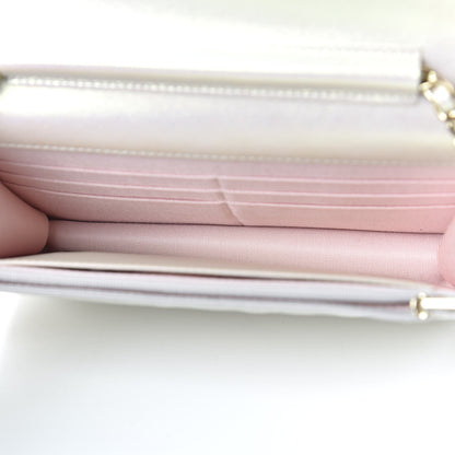 Chanel Iridescent Lambskin Quilted Wallet On Chain WOC Ivory 5 of 12