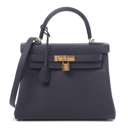 Hermes Togo Kelly Retourne 28 Bleu Nuit 1 of 11