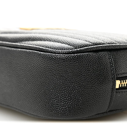 Saint Laurent Grain De Poudre Matelasse Monogram Mini Lou Camera Bag Black 10 of 11