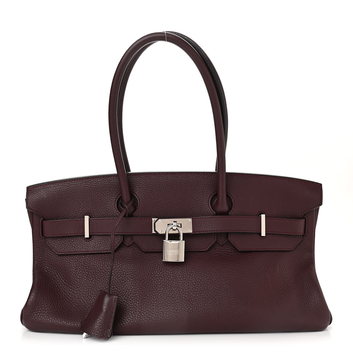 Hermes Taurillon Clemence JPG Shoulder Birkin II 42 Prune 1 of 11