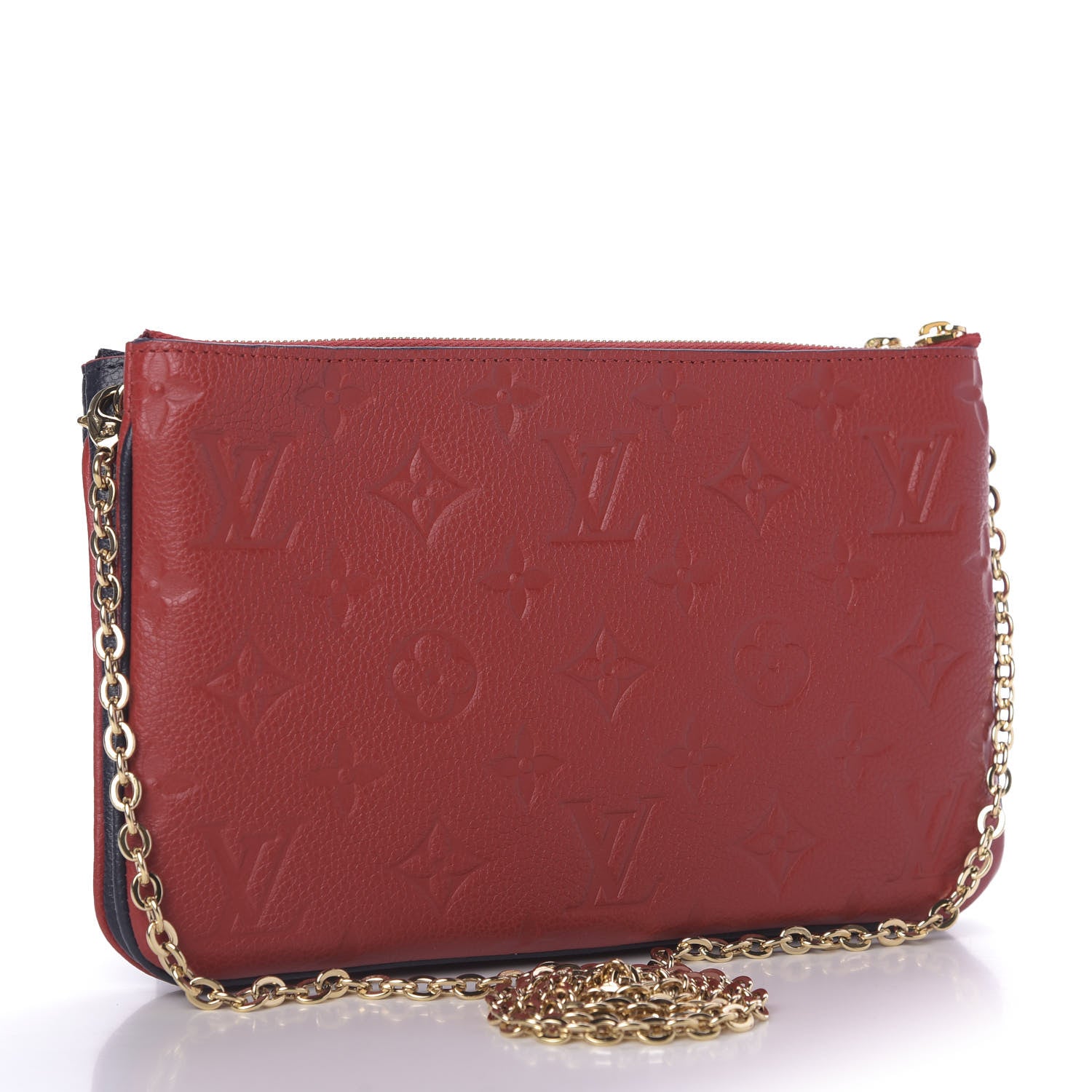 Louis Vuitton Empreinte Double Zip Pochette Marine Rouge 3 of 10