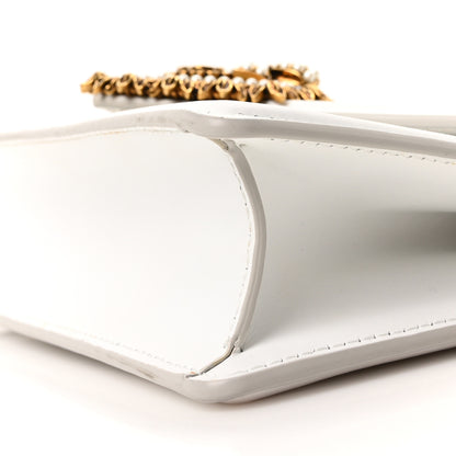 Dolce & Gabbana Smooth Calfskin Small Devotion Envelope Top Handle Bag White 9 of 9