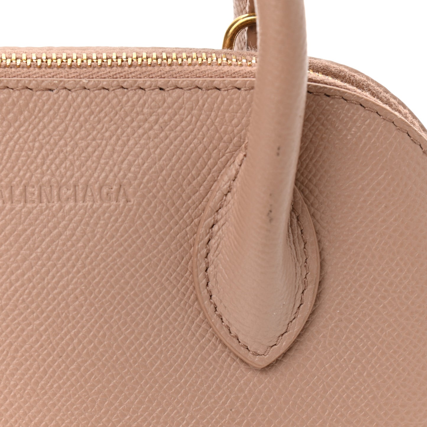 Grained Calfskin XXS Ville Top Handle Bag Beige Tapioca