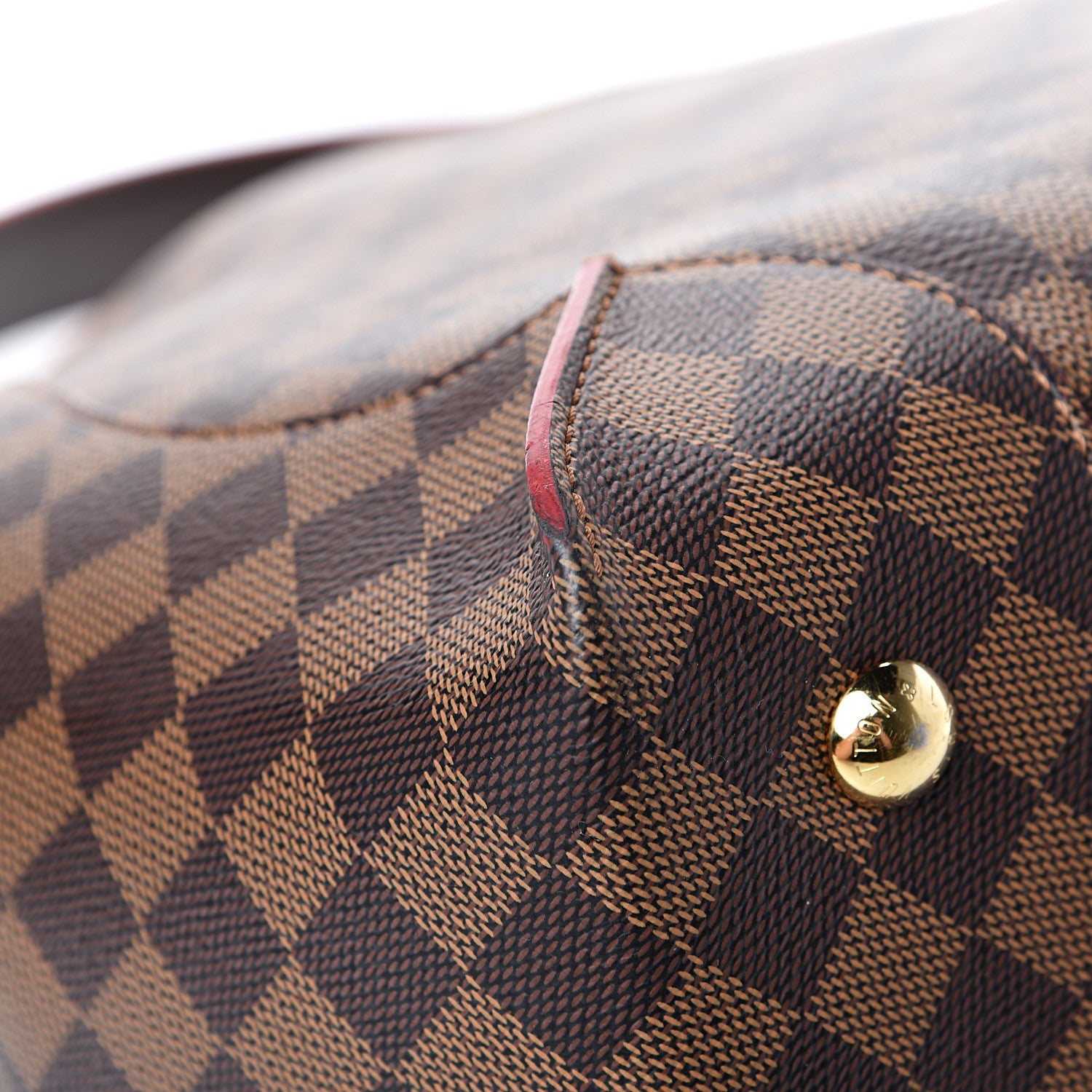 Louis Vuitton Damier Ebene Caissa Hobo Cherry 11 of 11