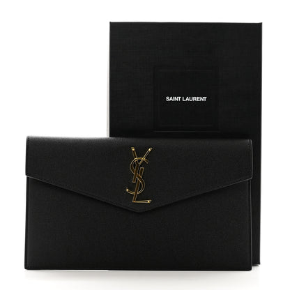 Saint Laurent Grain De Poudre Uptown Pouch Black 8 of 8