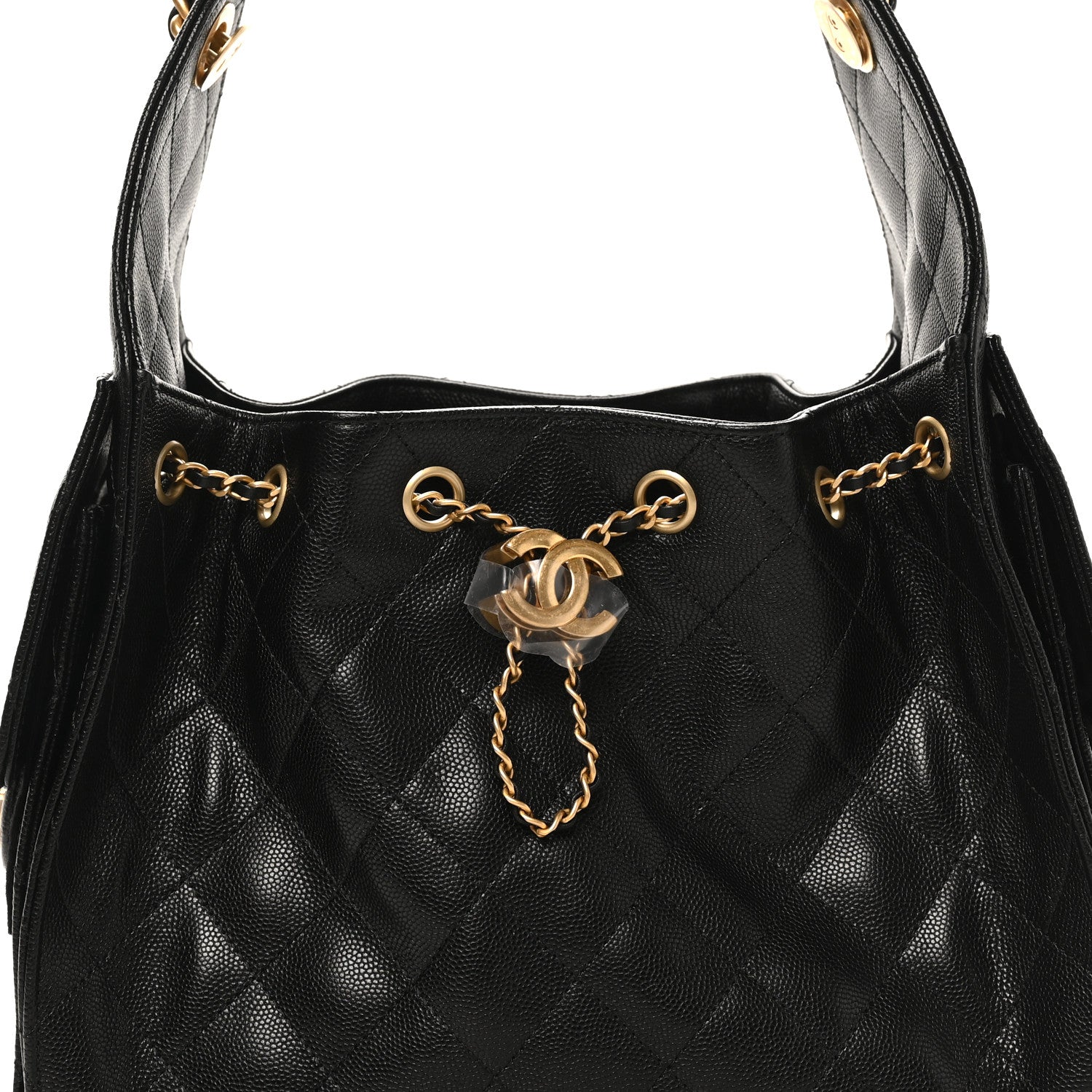 Chanel Caviar Quilted Small Chanel 25 Handbag Black 8 of 11