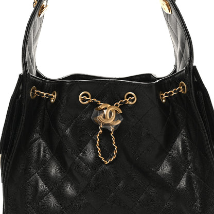 Chanel Caviar Quilted Small Chanel 25 Handbag Black 8 of 11