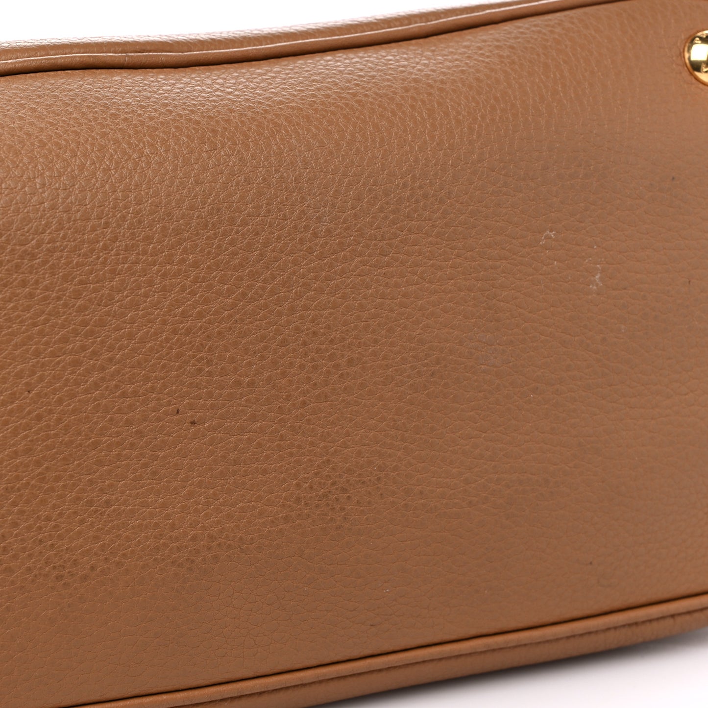 Vitello Daino Flap Shoulder Bag Caramel