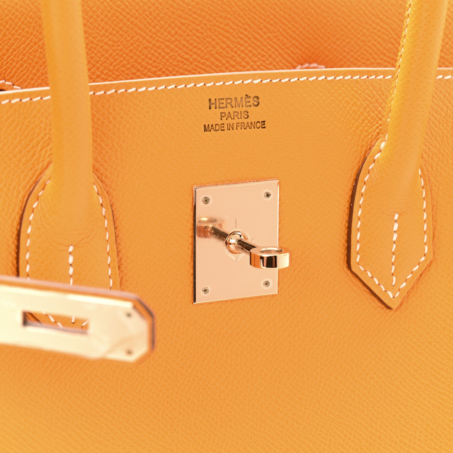 Hermes Epsom Candy Birkin 35 Jaune D'Or Feu 6 of 11