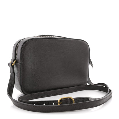 Gucci Textured Calfskin Web Small Webby Bee Shoulder Bag Brown Coffee 3 of 11