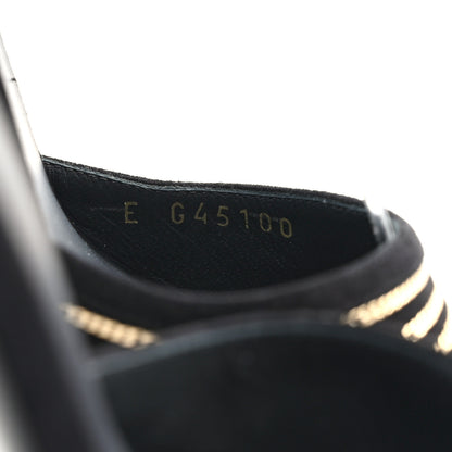 Chanel Suede Kidskin Chain Sandals 38 Black 8 of 9