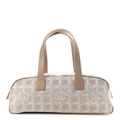 Chanel Nylon Travel Bowler Beige 1 of 10
