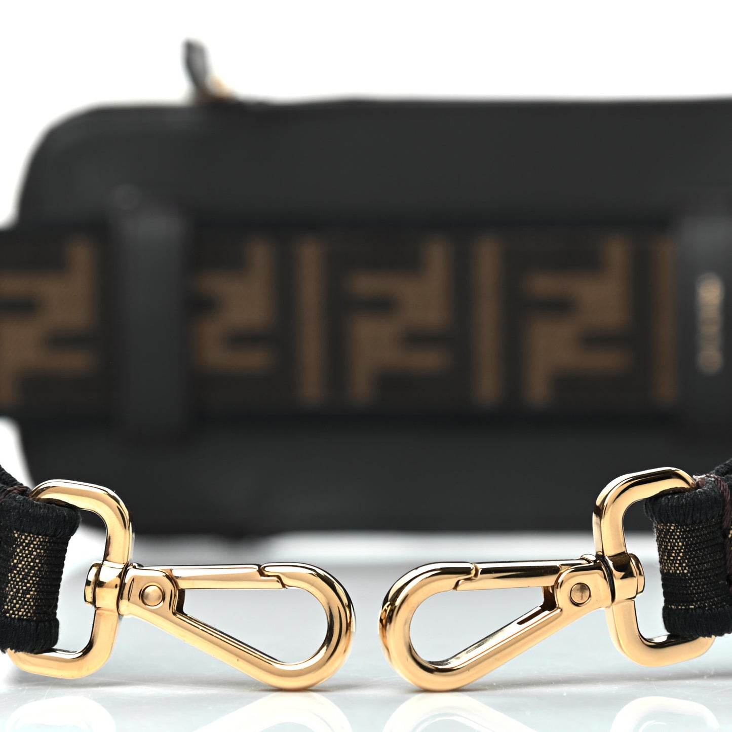 Fabric Jacquard FF 1974 Cell Pocket Strap You Tobacco Moro Black