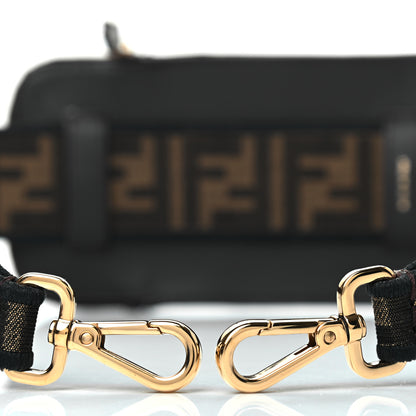 Fendi Fabric Jacquard FF 1974 Cell Pocket Strap You Tobacco Moro Black 9 of 9