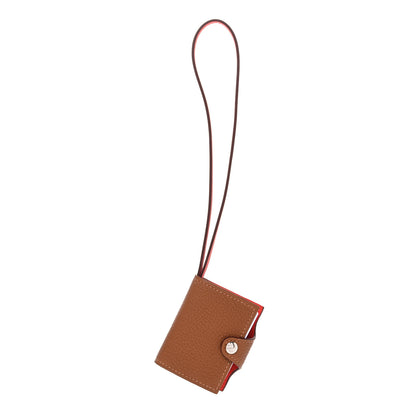 Hermes Togo Swift Nano Ulysse Bag Charm Gold Capucine 1 of 4