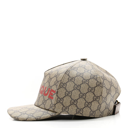 Gucci GG Supreme Monogram Boutique Print Baseball Hat S Beige 4 of 13