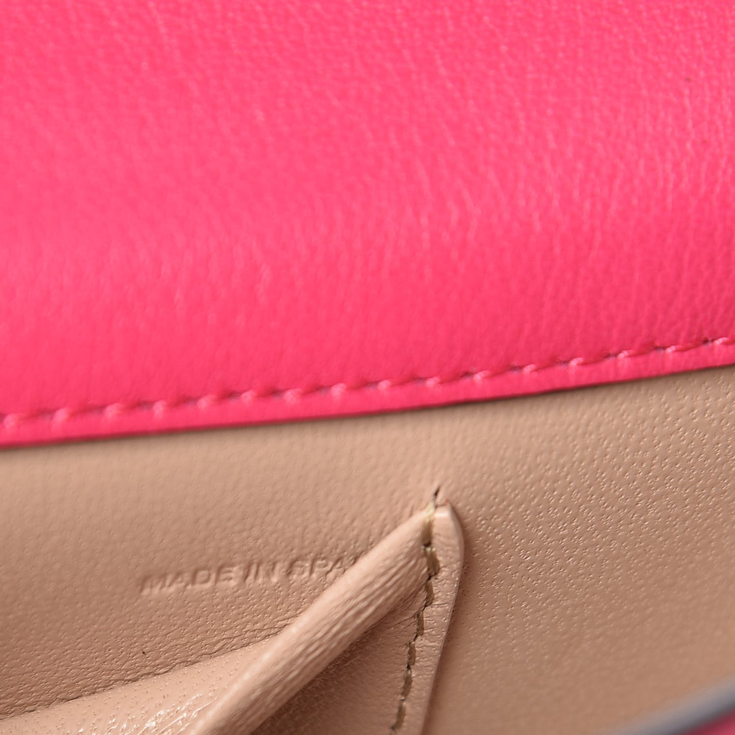 Calfskin Small Nile Bracelet Minaudiere Bag Fuchsia Rose