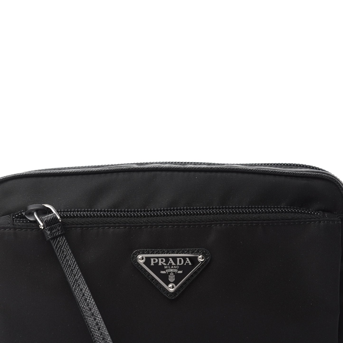 Tessuto Nylon Saffiano Belt Bag Black