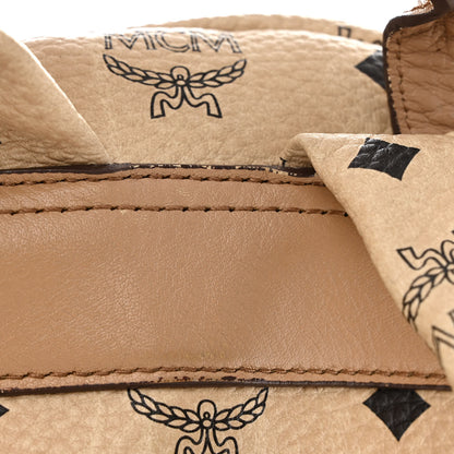 MCM Visetos Medium Sprinkle Stud Stark Backpack Beige 13 of 17