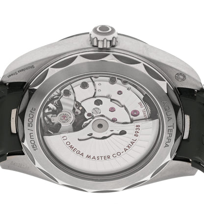 Omega Stainless Steel Rubber 43mm Seamaster Aqua Terra World Time Chronometer Automatic Watch Green 220.30.43.22.10.001 4 of 5