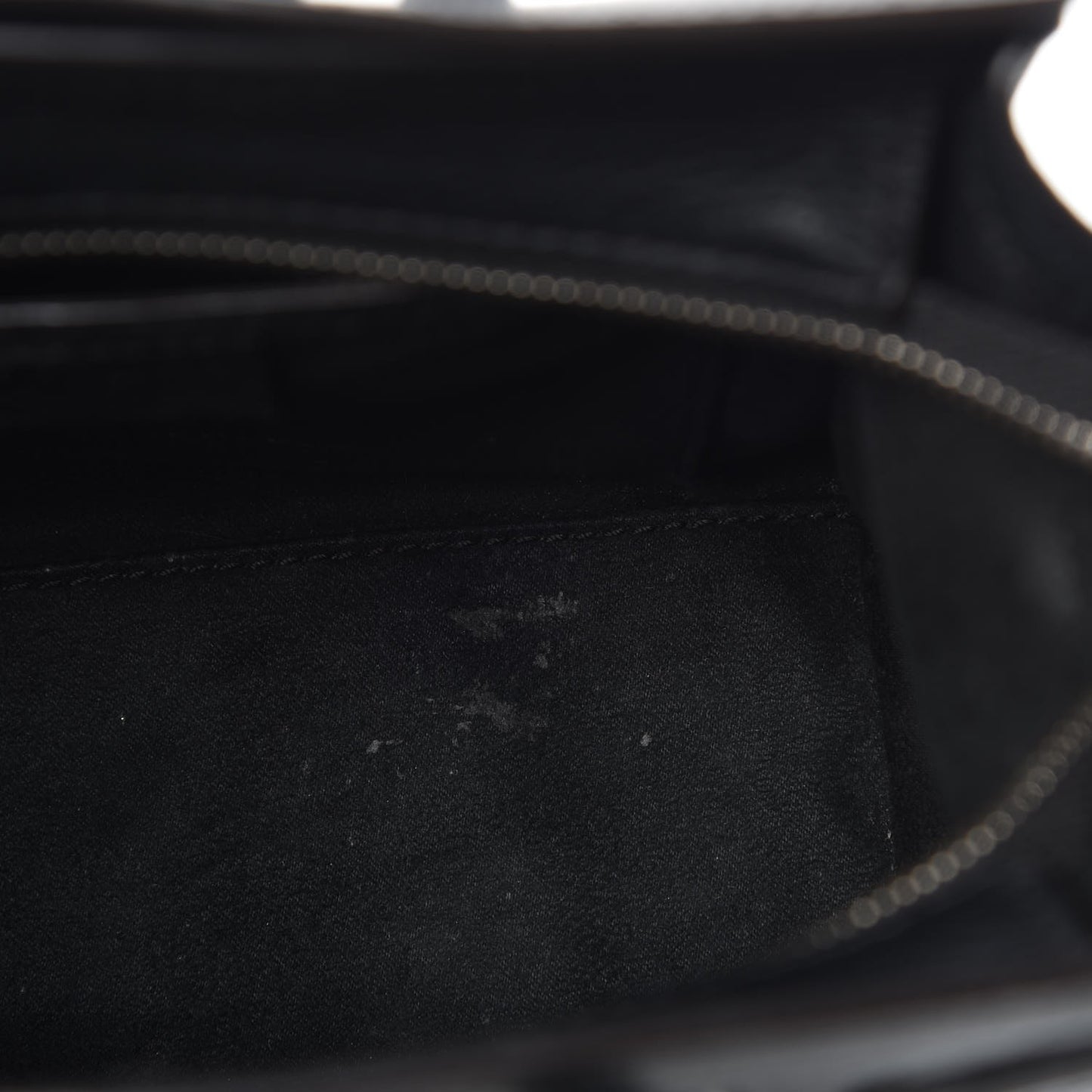 Drummed Calfskin Nano Luggage Black