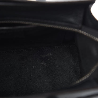 Celine Drummed Calfskin Nano Luggage Black 13 of 15