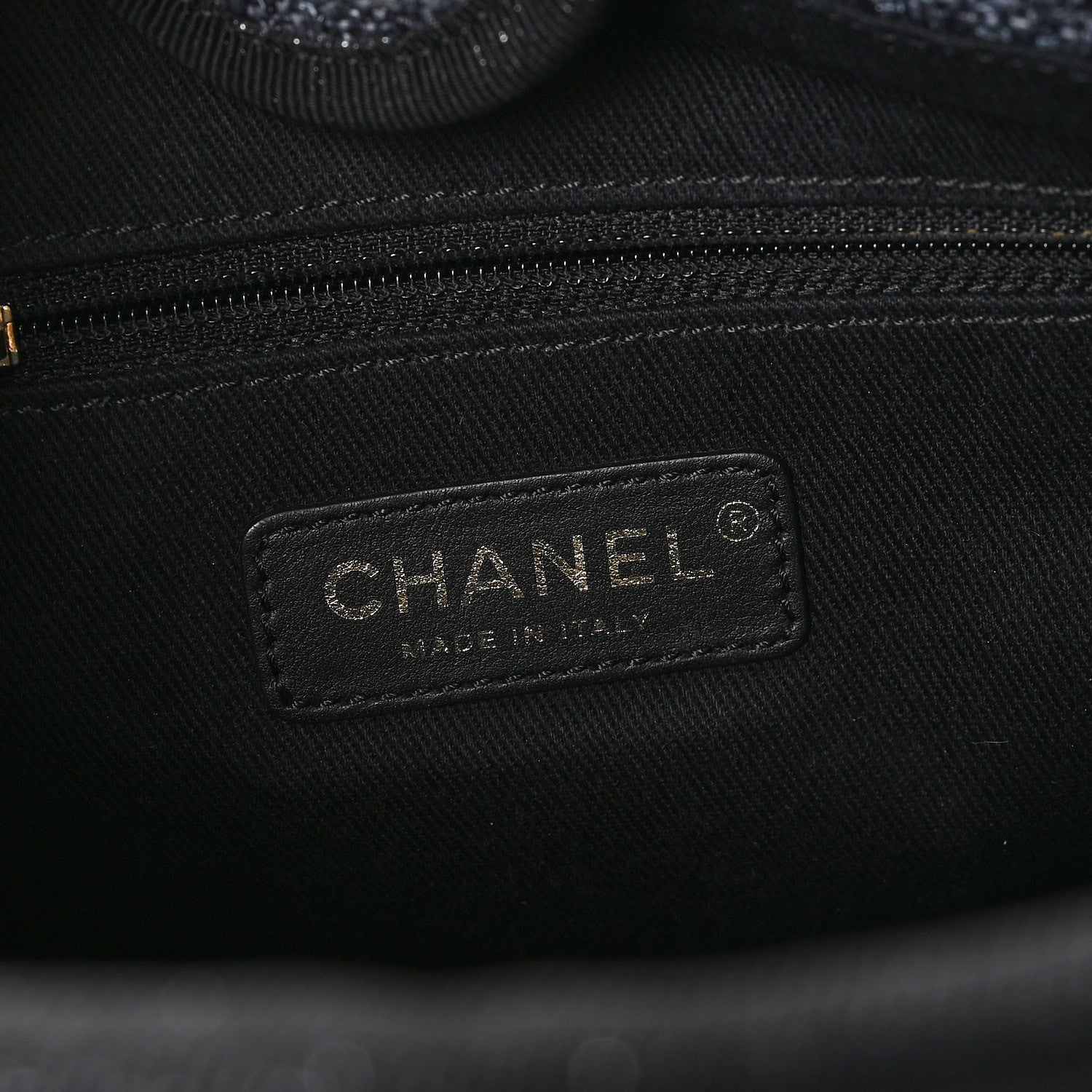 Chanel Lurex Boucle Mini Deauville Tote Black 6 of 11