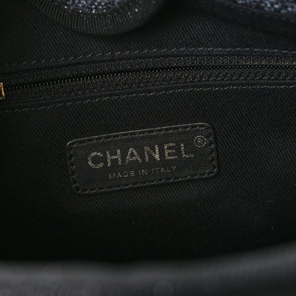 Chanel Lurex Boucle Mini Deauville Tote Black 6 of 11