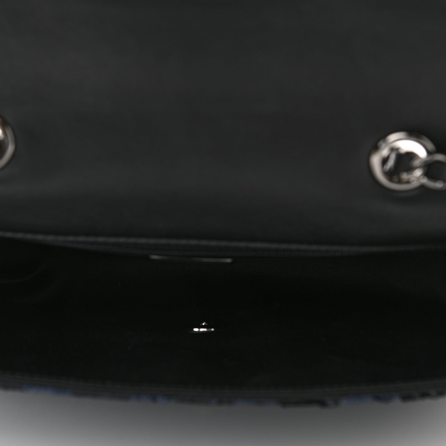 Chanel Sequin Quilted Medium Single Flap Blue 5 of 10