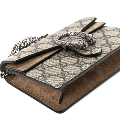 Gucci GG Supreme Monogram Super Mini Dionysus Shoulder Bag Taupe 9 of 10