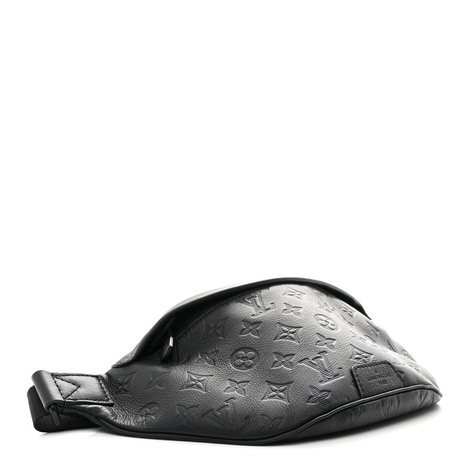 Louis Vuitton Calfskin Monogram Shadow Discovery Bumbag Black 4 of 9