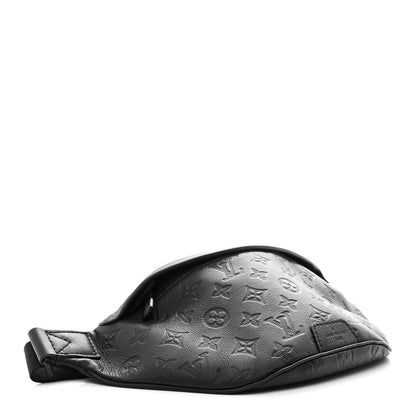 Louis Vuitton Calfskin Monogram Shadow Discovery Bumbag Black 4 of 9
