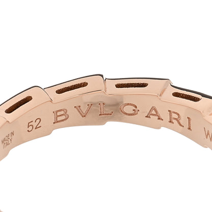 Bulgari 18K Rose Gold Serpenti Viper Band Ring 52 6 4 of 6
