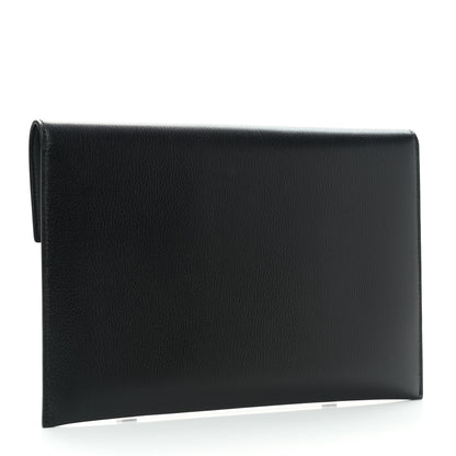 Alexander McQueen Calfskin Skull Stud Envelope Clutch Black 3 of 7