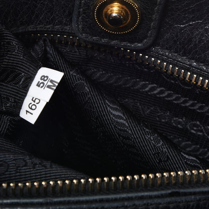 Prada Vitello Shine Tote Black 7 of 14