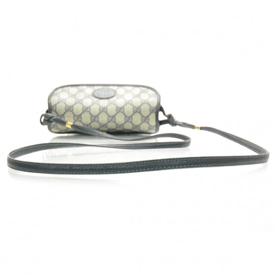 Monogram Shoulder Bag Navy Blue