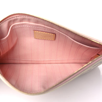 Louis Vuitton Damier Azur Neverfull MM GM Pochette Rose Ballerine 5 of 8