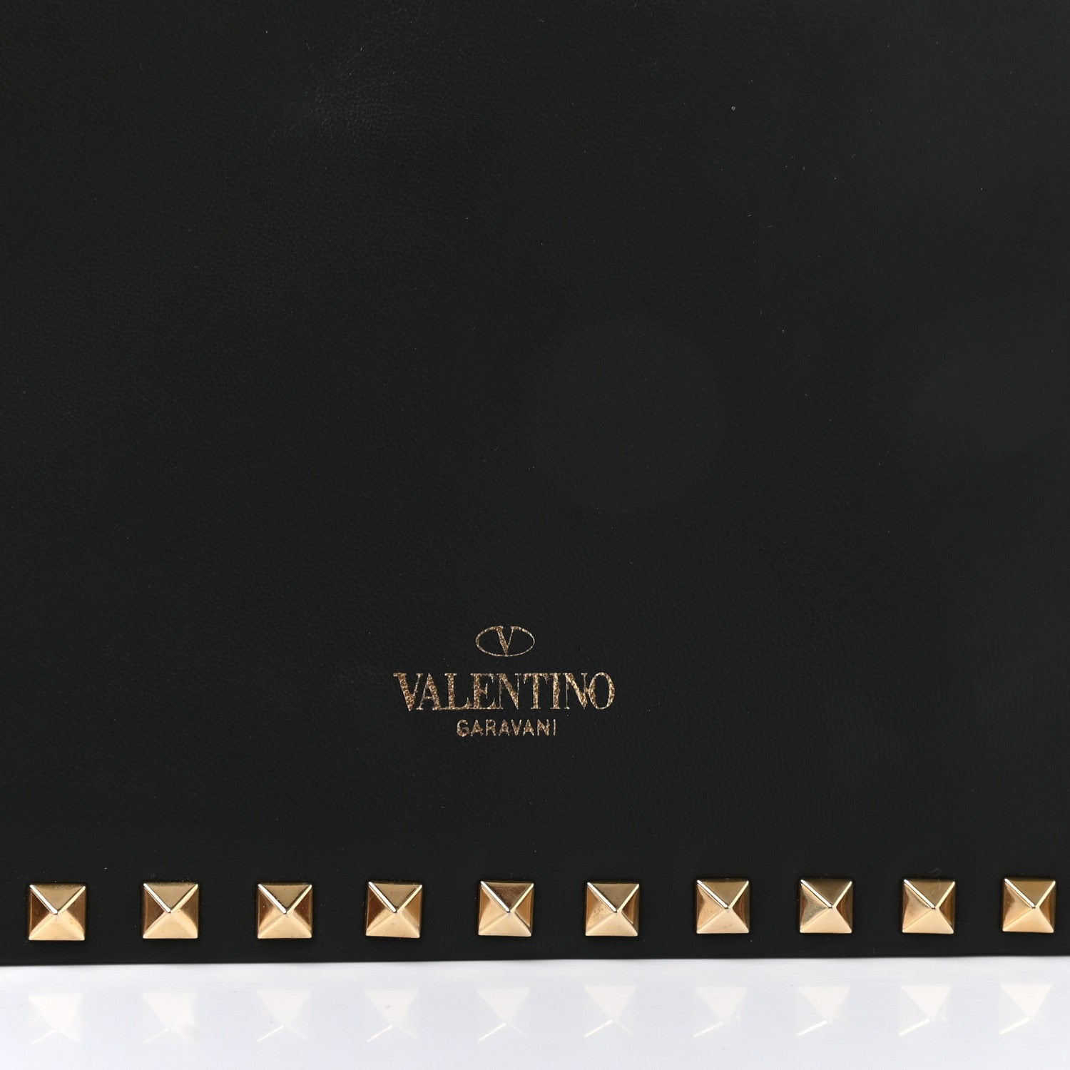 Valentino Garavani Nappa Rockstud Wristlet Clutch Black 6 of 7